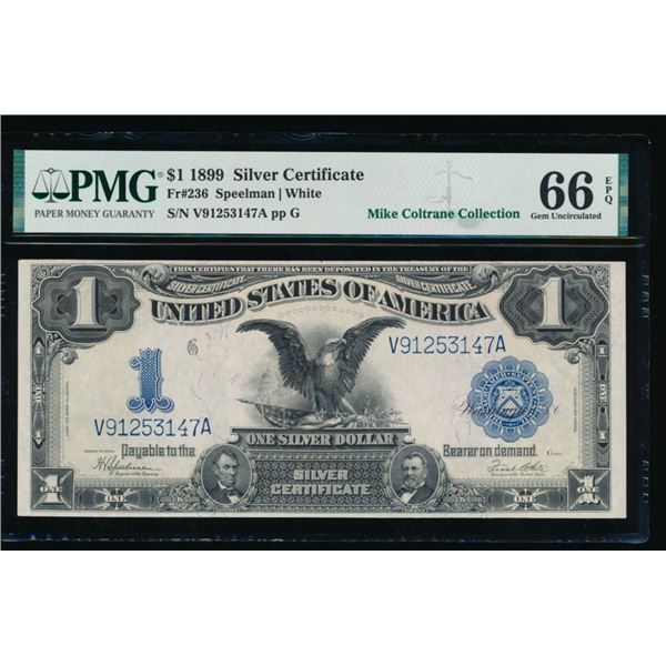 1899 $1 Black Eagle Silver Certificate PMG 66EPQ