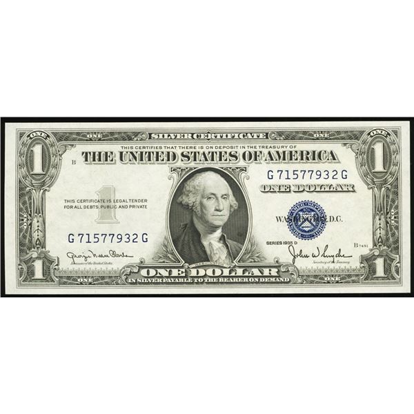 1935D $1 Silver Certificate