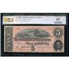 1864 $5 T-69 Confederate PCGS 55