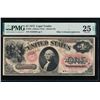 1875 $1 Legal Tender Note PMG 25EPQ