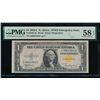 1935A N Africa Silver Certificate PMG 58EPQ