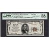 1929 $5 Serial 1 Fitchburg MA National PMG 58