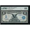 1899 $1 Black Eagle Silver Certificate PMG 64
