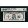 1934B $5 Silver Certificate PMG 65EPQ