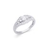 14KT White Gold 0.60ctw Diamond Ring