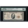 1929 $10 Lowell MA National PMG 30