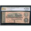 1864 $5 T-69 Confederate PCGS 55PPQ