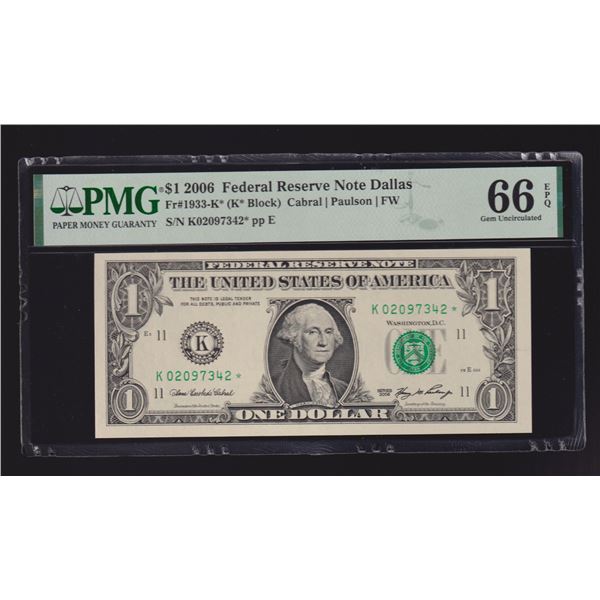 2006 $1 STAR Dallas FRN PMG 66EPQ
