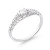 Image 2 : 14KT White Gold 0.40ctw Diamond Ring