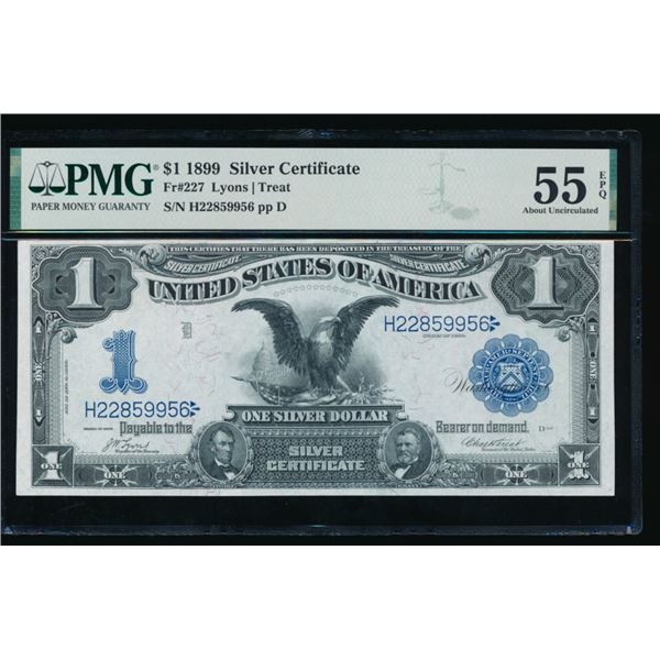 1899 $1 Black Eagle Silver Certificate PMG 55EPQ