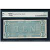 Image 2 : 1864 $10 T-68 Confederate PMG 64EPQ