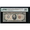 1934A $20 Hawaii Mule FRN PMG 35