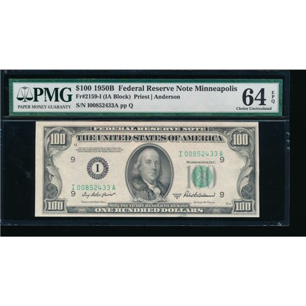 1950B $100 Minneapolis FRN PMG 64EPQ