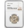1951-D Washington Quarter Coin NGC MS66
