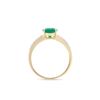 Image 4 : 14KT Yellow Gold 1.55ct Emerald and Diamond Ring