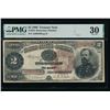 1890 $2 Treasury Note PMG 30