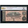 1864 $5 T-69 Confederate PCGS 58