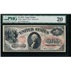 1875 $1 Legal Tender Note PMG 20