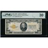 1928 $20 Gold Certificate PMG 30