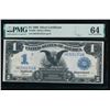 1899 $1 Black Eagle Silver Certificate PMG 64