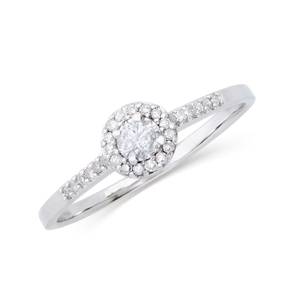 14KT White Gold 0.35ctw Diamond Ring