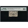 3 Cent Third Issue Fractional PMG 63EPQ