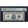 1934D $5 Silver Certificate PMG 67EPQ
