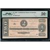 1864 $2 T-70 Confederate PMG 50EPQ