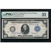 1914 $10 Chicago FRN PMG 35