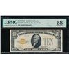 1928 $10 STAR Gold Certificate PMG 58