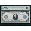 1914 $10 Kansas City FRN PMG 30