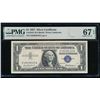 1957 $1 Silver Certificate PMG 67EPQ