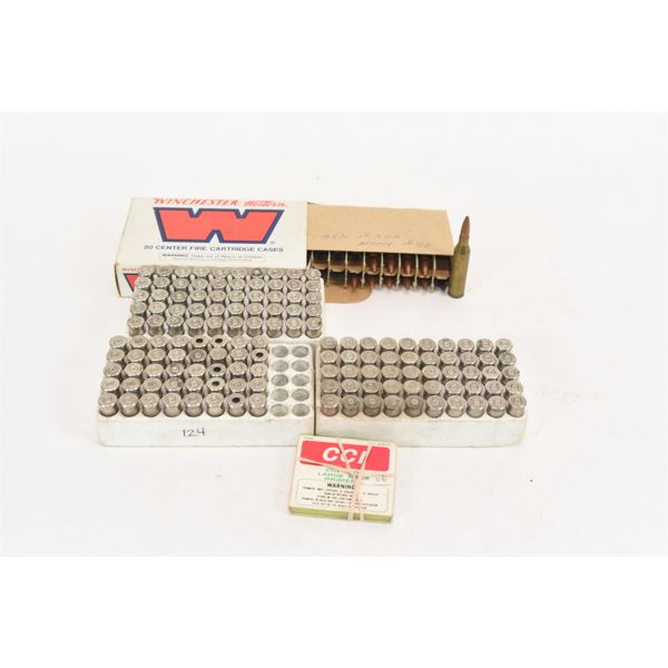 Box Lot Brass/Ammunition 