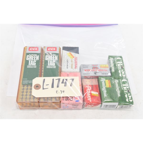 Box Lot 22 Cal Ammunition