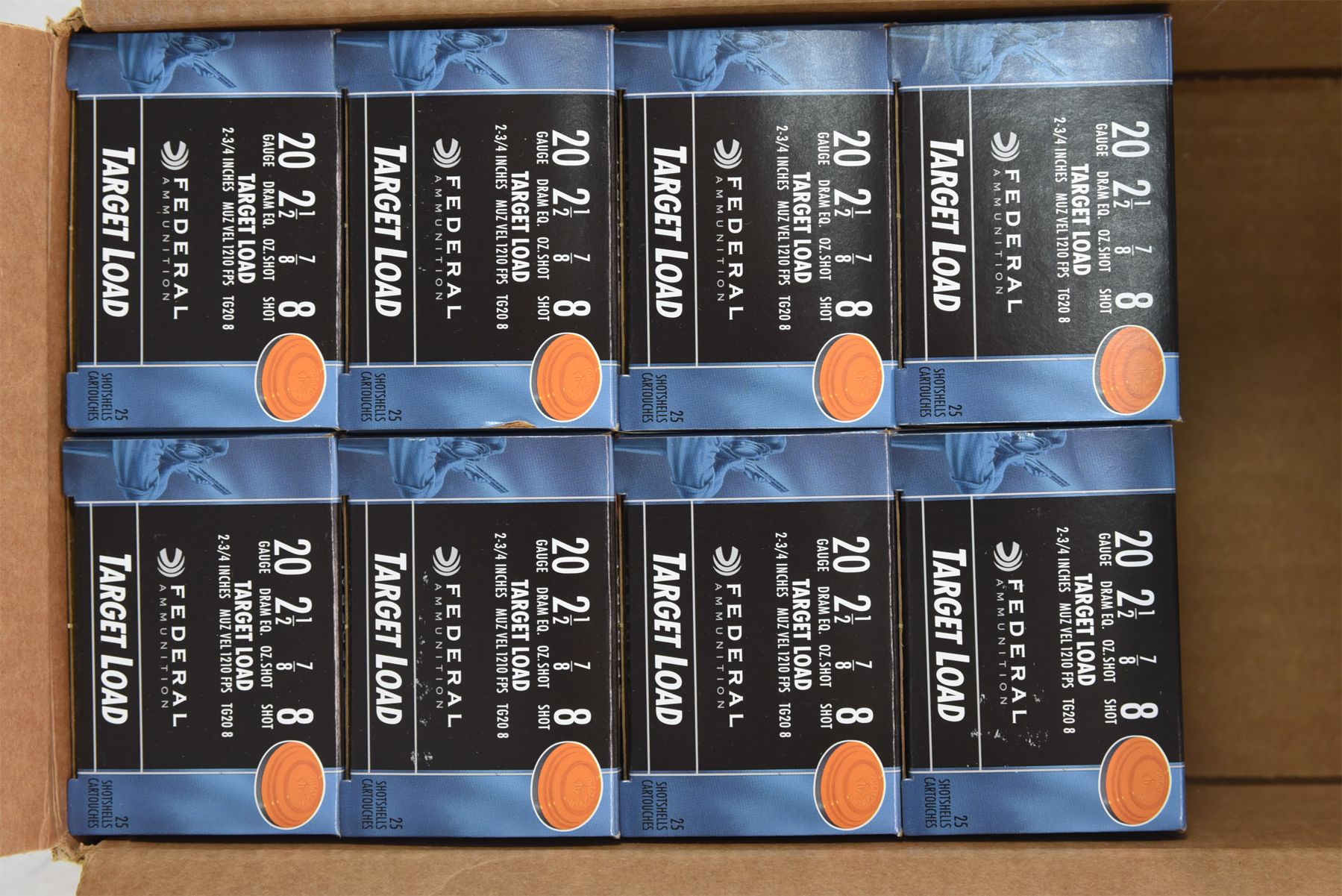 200 Rounds 20 Gauge Target Loads - Landsborough Auctions