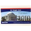 Image 3 : 2010 US $2-2003-A FRN (BOSTON) SERIAL NUMBER