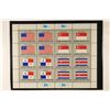 Image 1 : SHEET OF 16-FLAG SERIES 20 CENT STAMPS