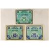 3 PIECES OF 1944 FRANCE MILITARY PAYMENT CERTS