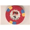 Image 1 : $5 JACKIE GAUGHANS PLAZA HOTEL / CASINO CHIP
