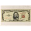 Image 1 : 1953-B $5 US RED SEAL NOTE