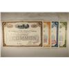 Image 3 : 4 ASSORTED VINTAGE RAILROAD STOCK CERTIFICATES