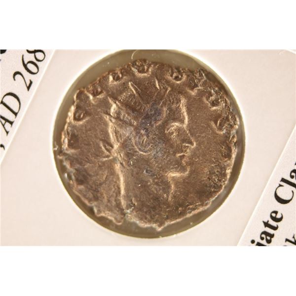 268-270 A.D. CLAUDIUS II ANCIENT COIN (FINE)