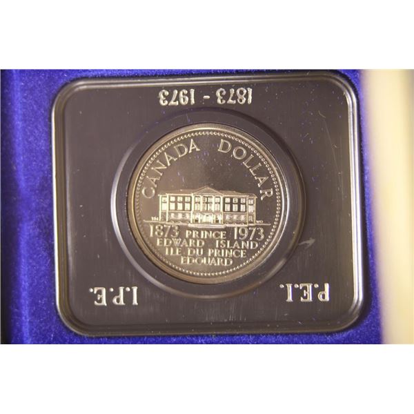 1937 CANADA BRILLIANT UNC $1 IN BLUE CASE