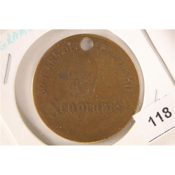 SEAGRAMS DISTILLERIES TOKEN VINTAGE