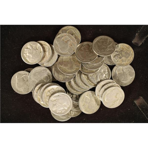 ROLL OF 40-BUFFALO NICKELS 1920'S & 30'S WITH SOME