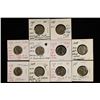 ERRORS 10-ASSORTED 1954-1960 JEFFERSON NICKELS