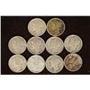 Image 1 : 10 ASSORTED 1940'S SILVER MERCURY DIMES