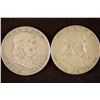 Image 1 : 1949 & 1951-S SILVER FRANKLIN HALF DOLLARS