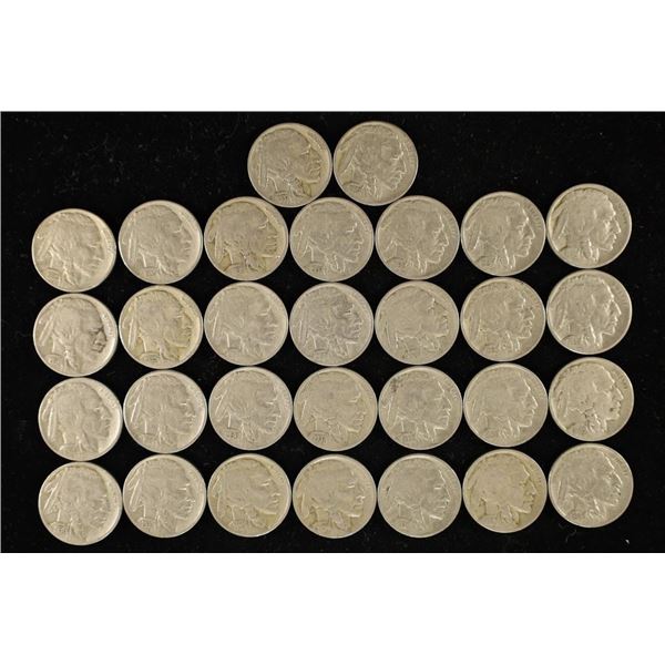 30-1930'S FULL DATE BUFFALO NICKELS