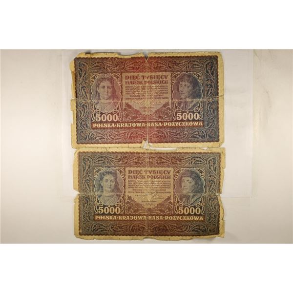 2-LARGE SIZE 1920 POLISH 5000